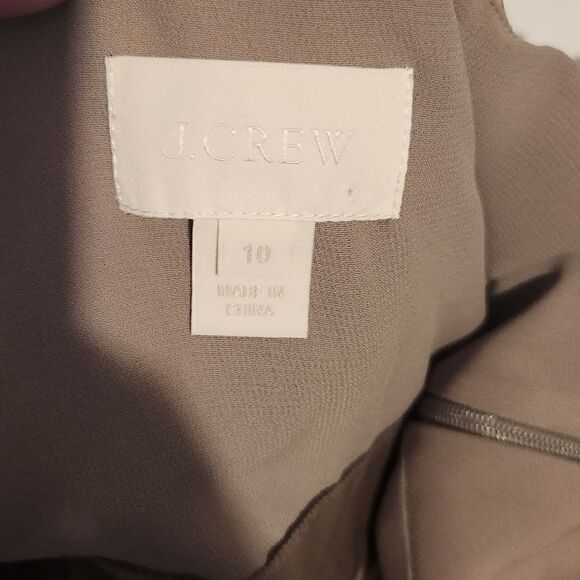 J. Crew Halter Crisscross Silky Dress in Brown Size 10 - Picture 6 of 10